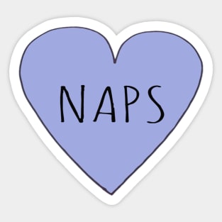 I Love Naps Sticker